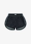 PIPED - Denim shorts - saddle