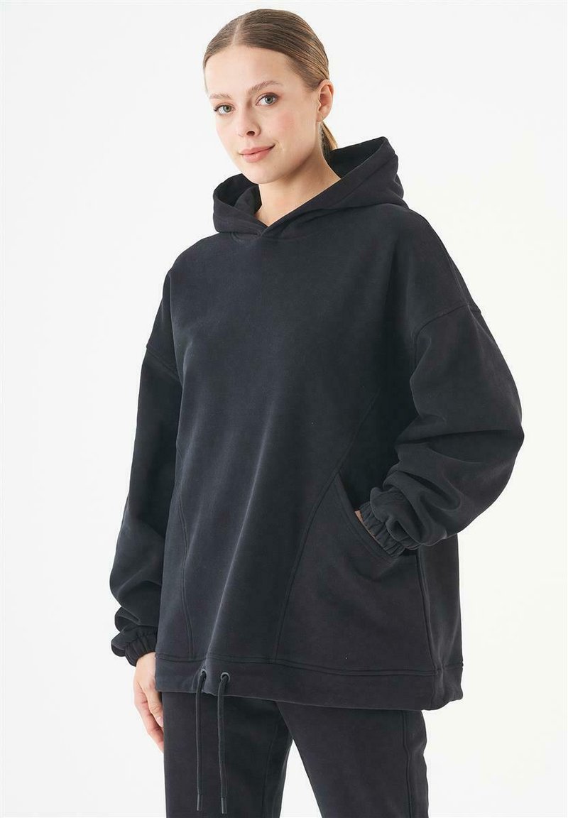 Damen Sweatshirts | ORGANICATION HANDE OVERSIZE Kapuzenpullover black/schwarz - PP59639 Damen Sweatshirts | ORGANICATION HANDE OVERSIZE Kapuzenpullover black/schwarz - PP59639