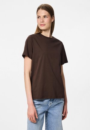 PCRIA SOLID TEE - T-shirts - hot fudge