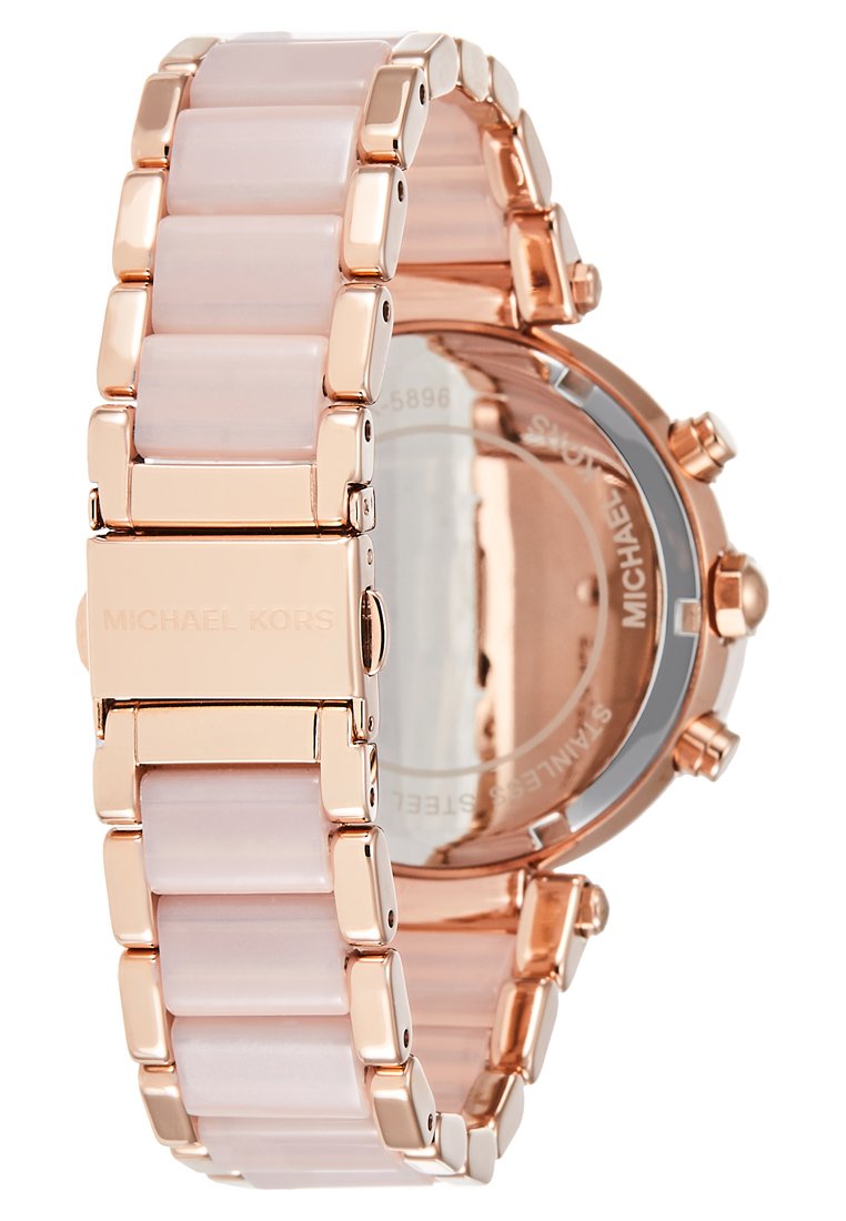 Michael Kors PARKER Chronograph watch rosegold-coloured/puder