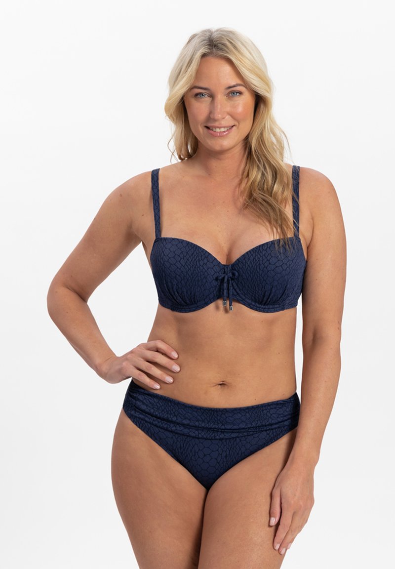 Cyell GROTE CUPMAAT Bikini top donkerblauw/dark blue Zalando
