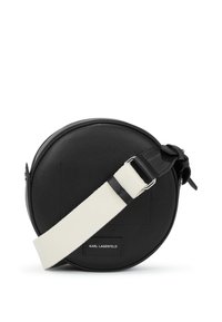 CIRCLE ROUND PERFORATED - Τσάντα χιαστί - black