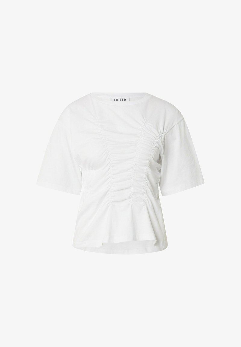 Edited Shirts EDITED EDITED SHIRT EDITH - T-Shirt print - weiß - Zalando