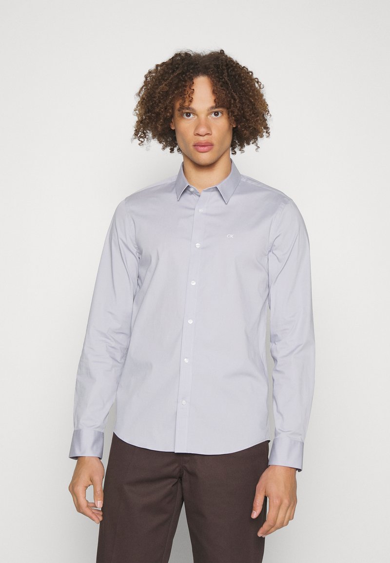 Calvin Klein STRETCH SLIM SHIRT Formal shirt dapple gray/lilac