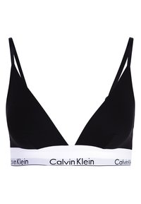 UNLINED TRIANGLE ICON COTTON MODAL - Trojuholníková podprsenka - black