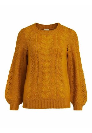 VILA Maglione - mustard yellow