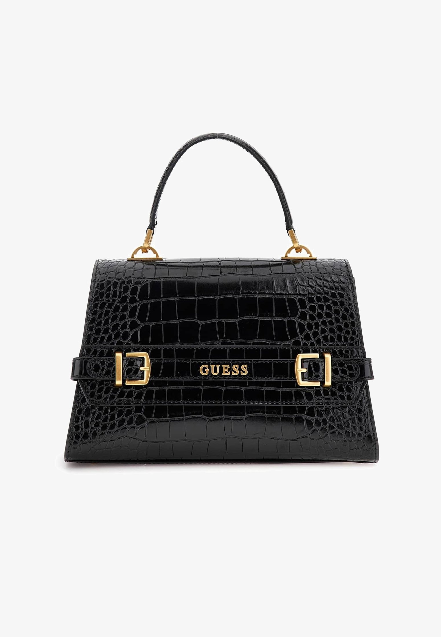 Satchel Liebeskind Tasche Schwarz Kroko Optik Kroko Optik