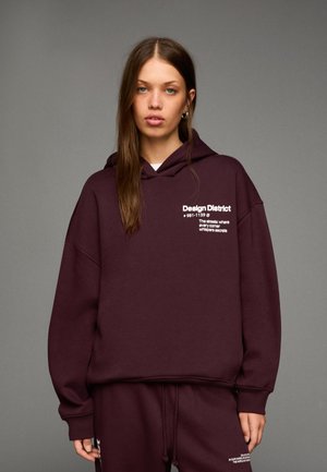 PRINTED - Hoodie - bordeaux