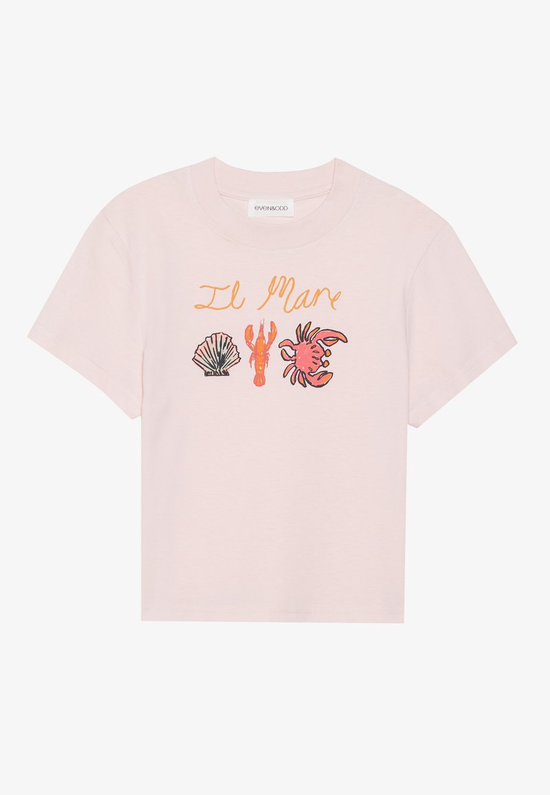 Even&Odd T-shirt print donkerroze