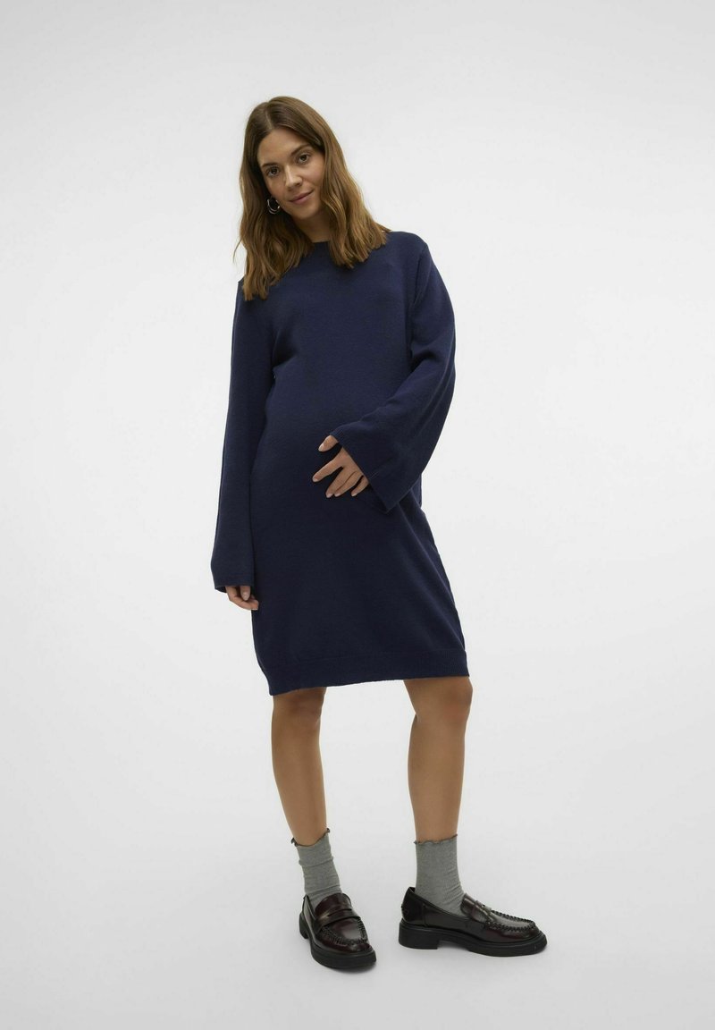 MAMALICIOUS MLVERA UMSTANDS Robe pull dark navy/bleu marine