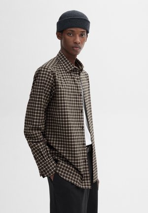 Massimo Dutti CHECK - Camicia - brown