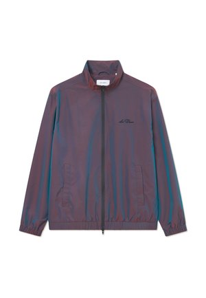 Les Deux SMITH SHINY TECH TRACK JACKET - Veste de survêtement - oil green