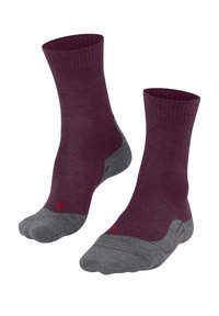 FALKE TK5 TREKKING LIGHT CUSHIONING - Calze sportive - dark mauve