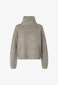 Selected, taupe oat stripe