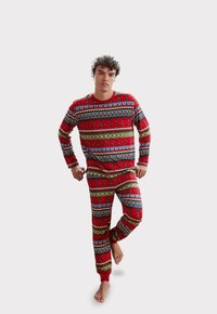 Chelsea Peers FAIR ISLE NUTCRACKER  SET - Pigiama - red