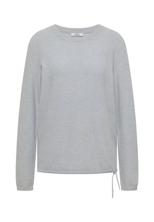 Cecil, PULLOVER MIT RUNDHALS UND STRUKTUR - Longsleeve - light grey melange