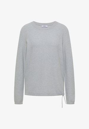 Cecil, PULLOVER MIT RUNDHALS UND STRUKTUR - Longsleeve - light grey melange