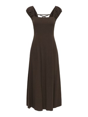 ONLY KLEID OINLMIRELDA LANGES KLEID - Maksikleit - coffee bean