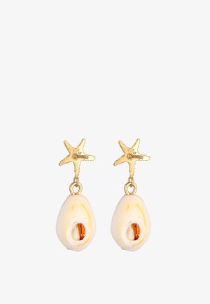 Elli, SHELL STAR FISH - Ohrringe - gold-coloured