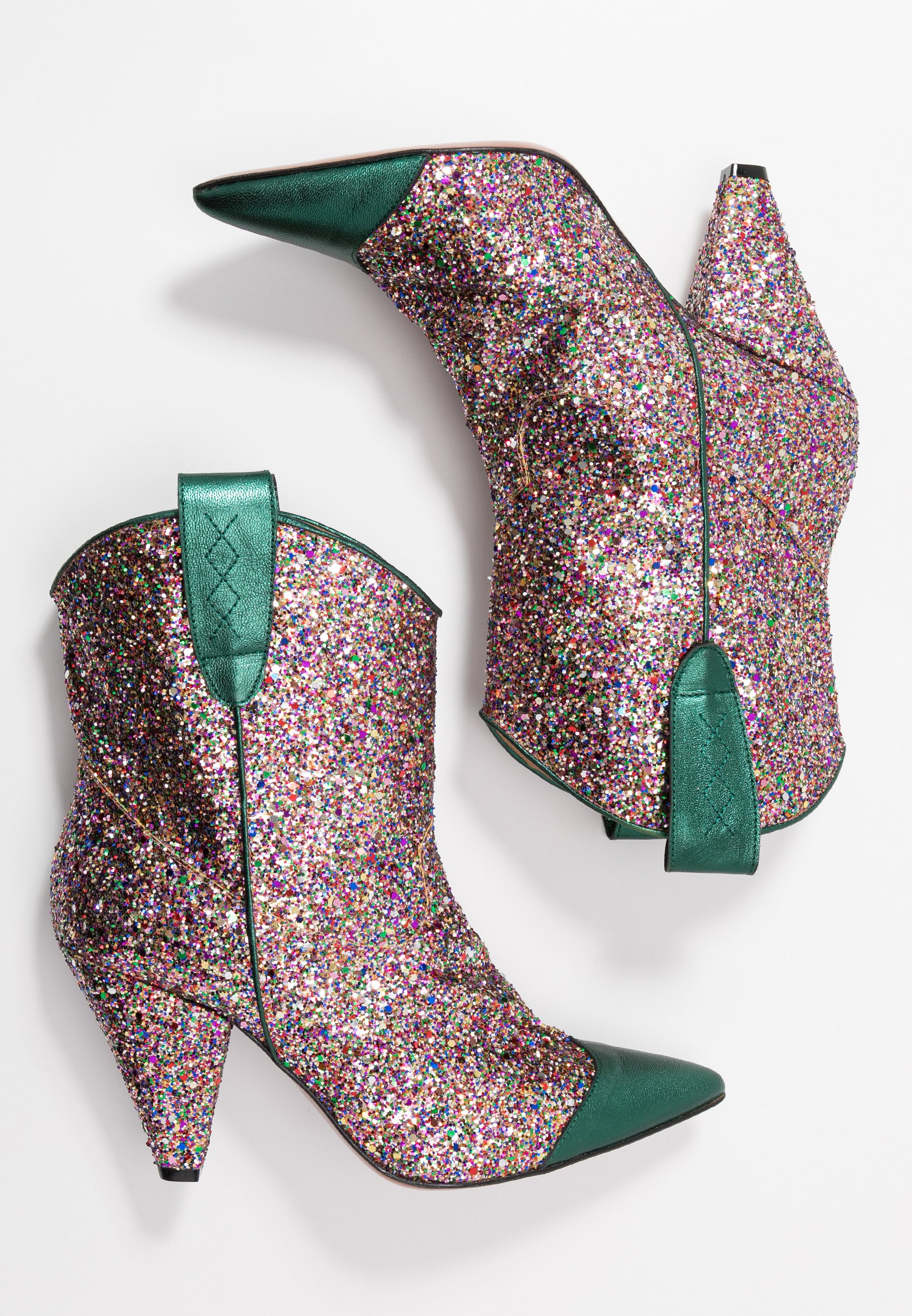 Enkellaarsjes met hoge hak eclat greenmulticolor Enkellaarsjes met hoge hak eclat greenmulticolor