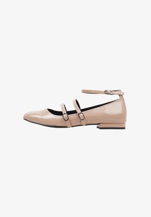 HUNE, STALWART - Bailarinas con hebilla - beige