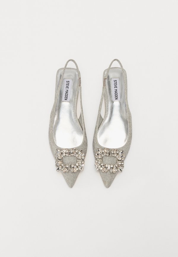 CALISTA - Slingback ballet pumps - silver glitter4