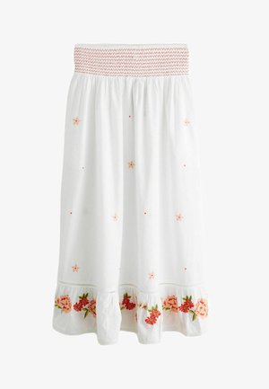 Laura Ashley, Maxi skirt - white pink