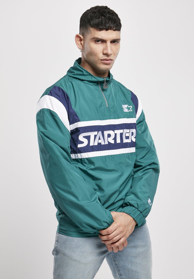 Starter - RETRO - Cortaviento - retro green/blue night/white, Ampliar