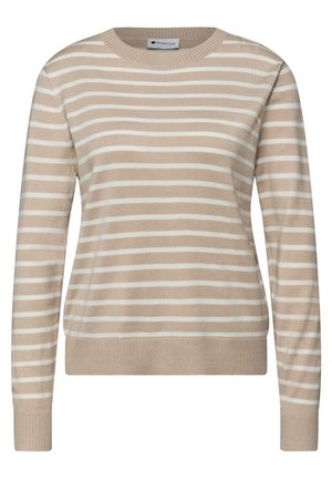 GESTREIFTER  - Pullover - beige