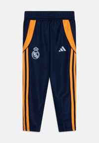 adidas Performance REAL MADRID 24/25 TRACK SUIT YOUTH UNISEX SET - Club wear - glow blue/crew orange/team navy blue 2