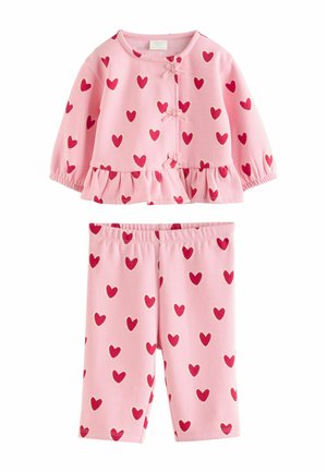 SET 2 PIECE - Pantaloni - pink heart