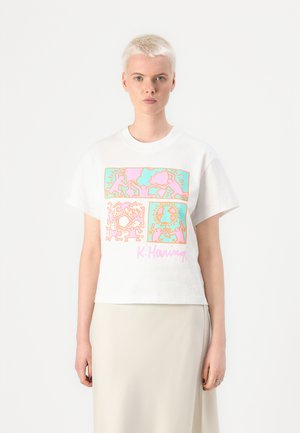 GAP ART TEE - Tričko s potlačou - new off white