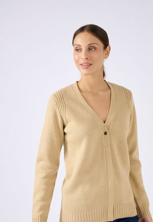 UNI BOUTONNÉ - Strickjacke - beige