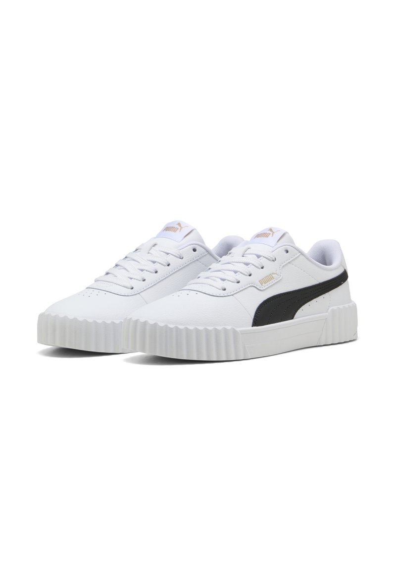 Puma CARINA 3.0 - Tenisky - white black gold