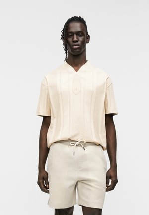 Marškinėliai su spaudiniu - light beige