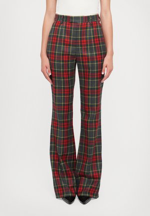 RAY TROUSERS - Housut - red/green
