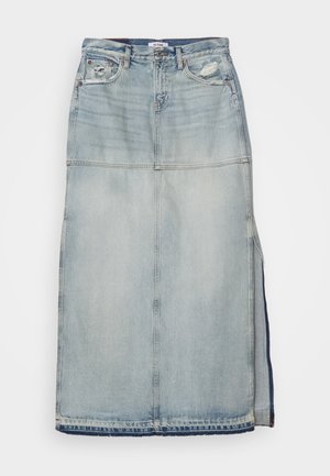 MID RISE SPLIT SKIRT - Denim skirt - ripped tide