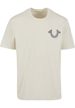 True Religion TEE - Print T-shirt - white