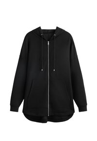 SOFT TOUCH OVERSIZED - Sweater met rits - black