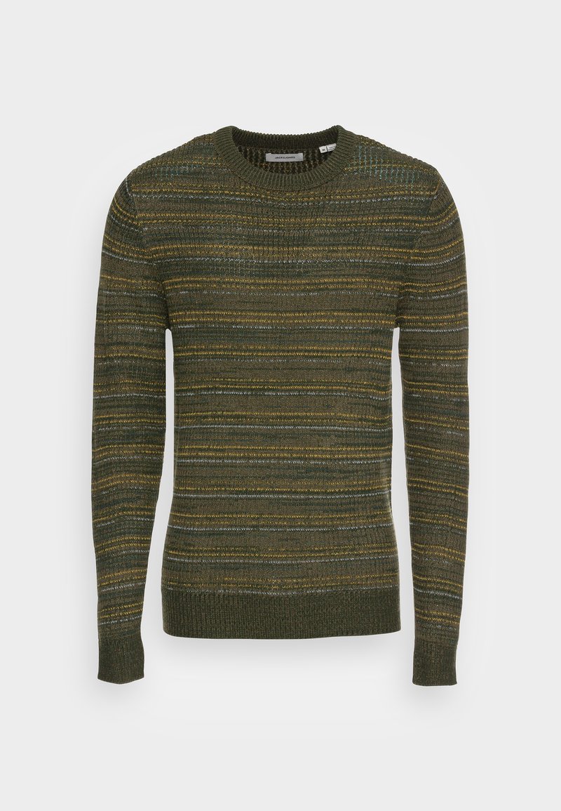 Herren Strickjacken | Jack & Jones JJGROOVE CREW NECK Strickpullover forest night/khaki - GF47629 Herren Strickjacken | Jack & Jones JJGROOVE CREW NECK Strickpullover forest night/khaki - GF47629