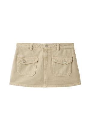 Stradivarius, CARGO SKORT - A-line skirt - mottled beige