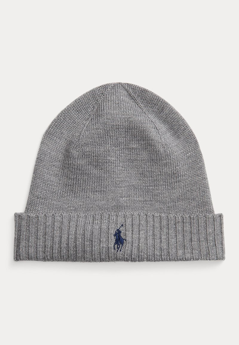 Polo Ralph Lauren SIGNATURE PONY WOOL BEANIE UNISEX - Gorro - fawn grey heather