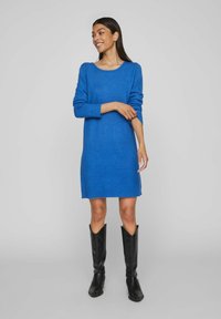VILA VIRIL DRESS - Strikkjoler - lapis blue