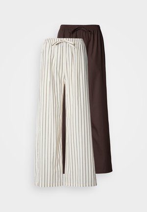 2 PACK - Pidžaama alumine osa - brown/beige