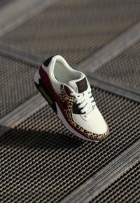 Nike Sportswear - AIR MAX 90 PRINT - Sportbačiai - sail/burgundy crush/brown Miniatiūros vaizdas 1