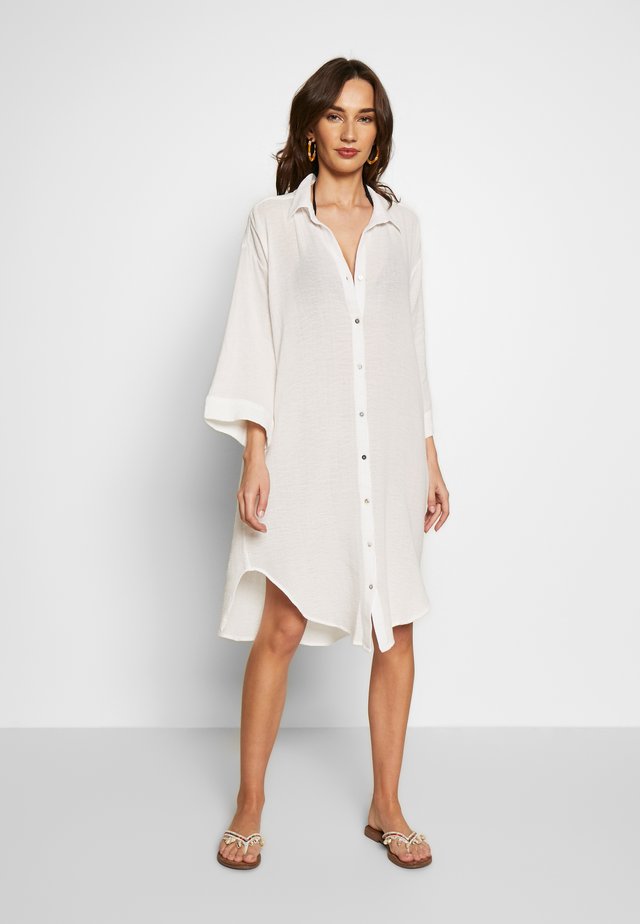 BEACH EDIT OVERSIZE BEACH COVER UP - Beach accessory - off white