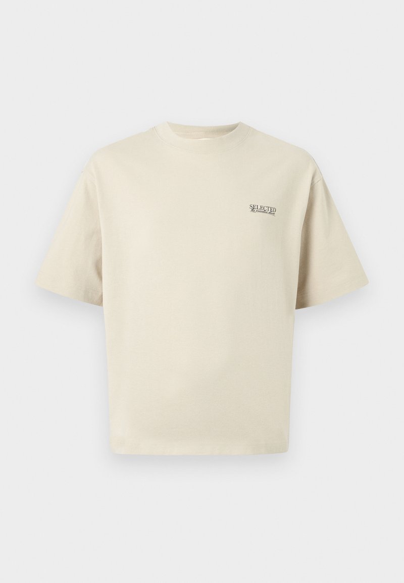 Selected Homme T-shirt basic lichtgrijs