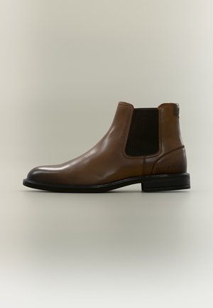 Tommy Hilfiger, CORPORATE DRESSY - Klasické členkové čižmy - winter cognac
