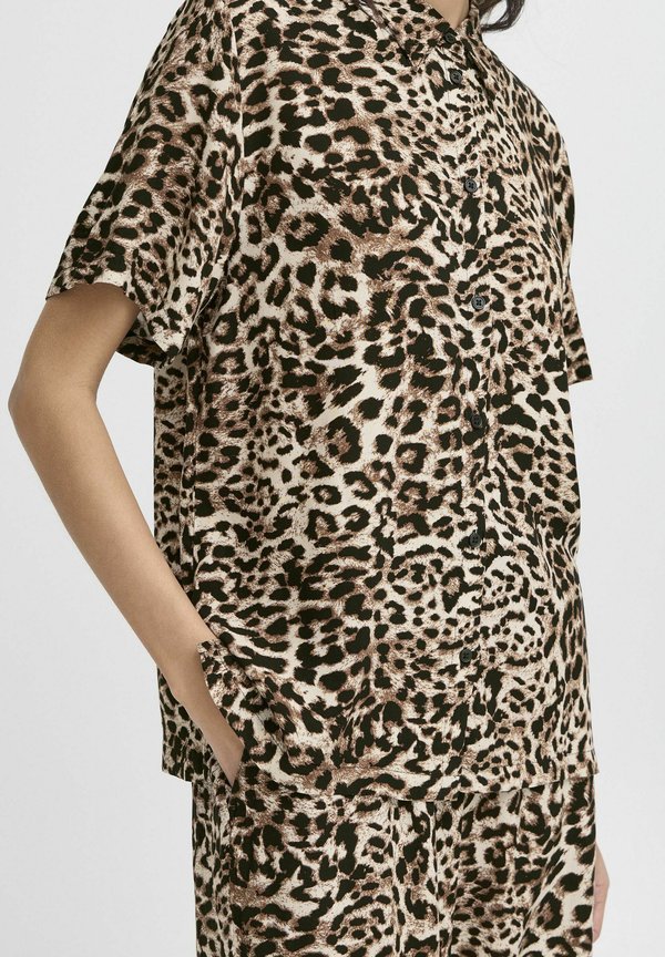 BYMmmjoella - Button-down blouse - birch leopard3