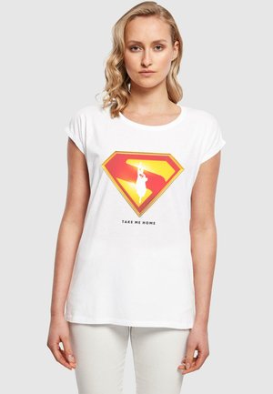 SUPERMAN LOGO TAKE ME HOME  - Print T-shirt - white